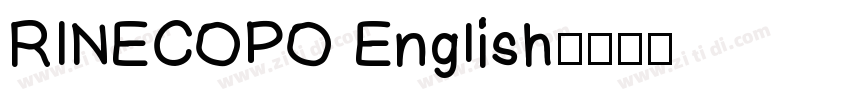 RINECOPO English字体转换
